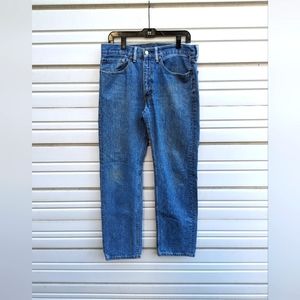 Levi 505 Jeans 5 pockets red tab 34 x 34 zipper straight leg